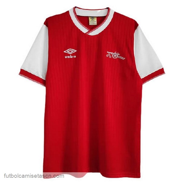 Tailandia Camiseta Arsenal 1ª Retro 1983 1984 Rojo